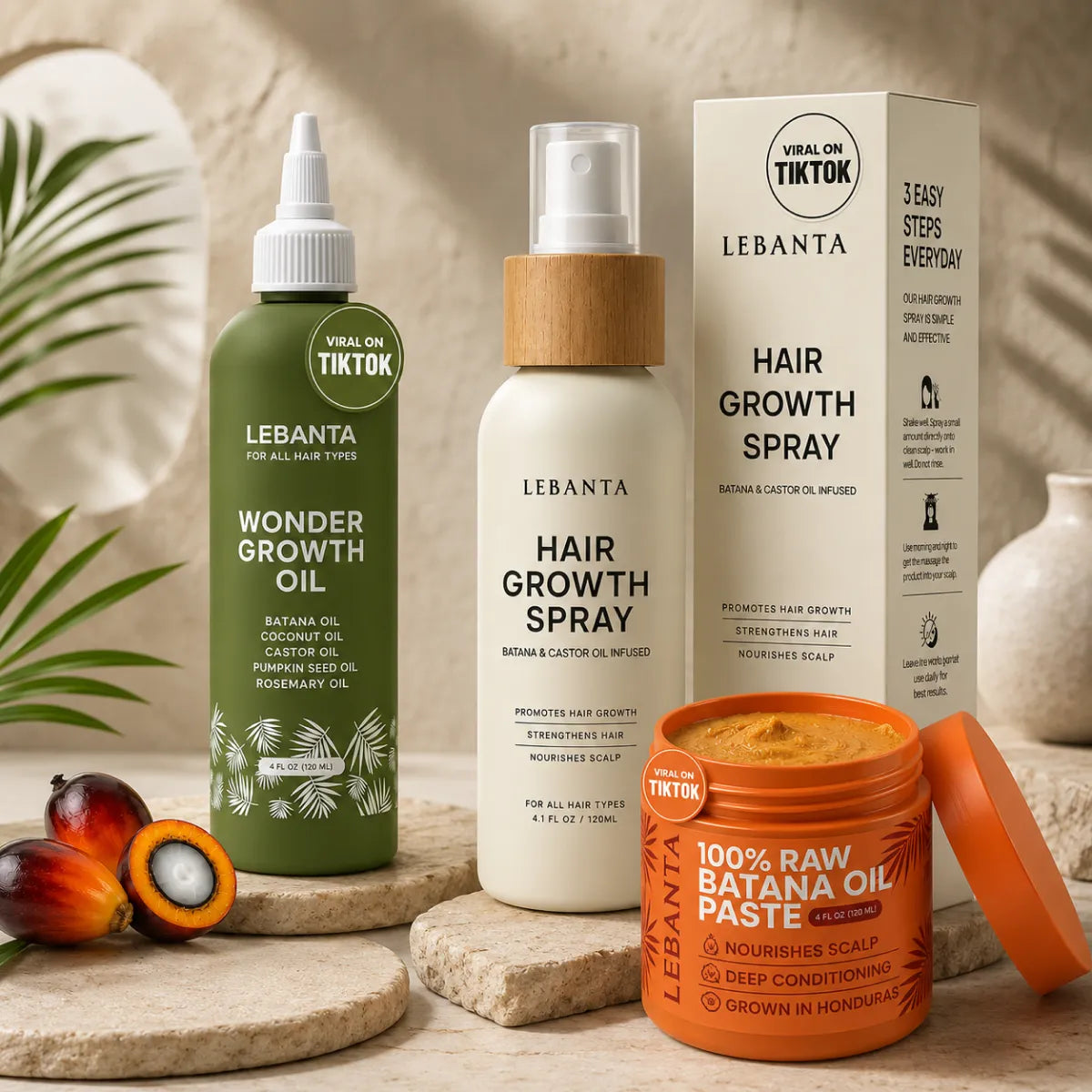 Serum, Spray & Paste  Hair Trio Restore Bundle